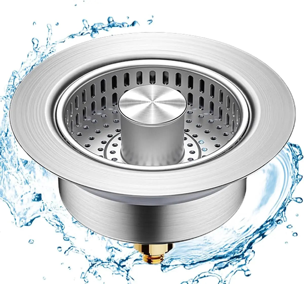 3-in-1 Sink Drain Strainer - Universal Pop-Up Stopper