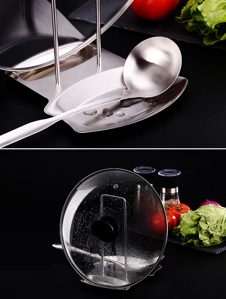 Pot Lid Rack Organizer - Detachable Multi-Function Stand