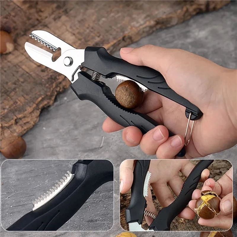 Multipurpose Chestnut Scissors - Shell Peeling and Cutting Tool