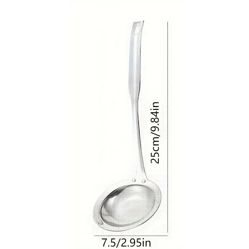 Oil Skimmer Spoon - Fat Separator for Frying and Cooking