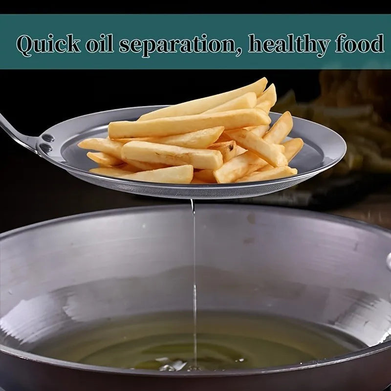 Oil Skimmer Spoon - Fat Separator for Frying and Cooking