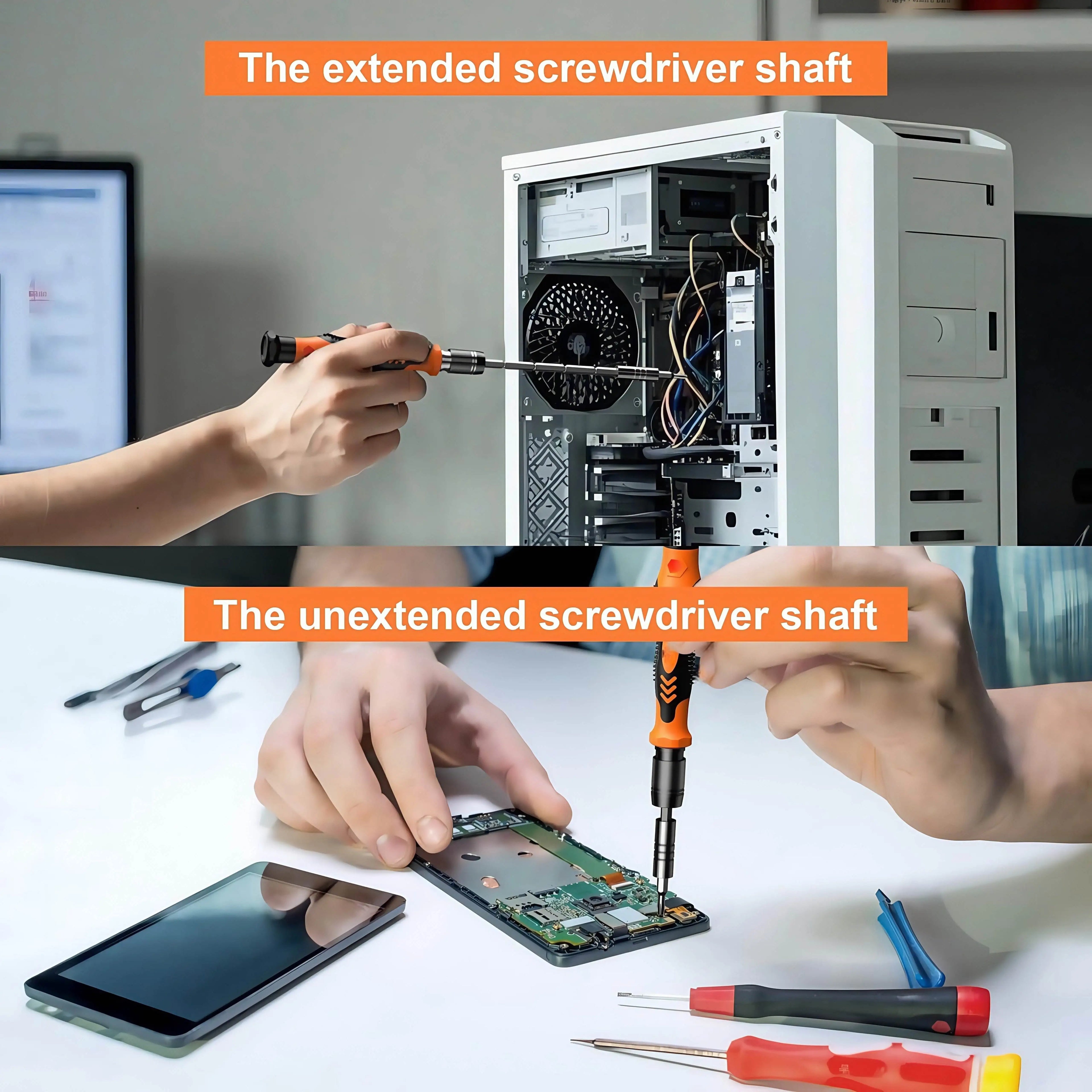 Torqix - 115-in-1 Precision Screwdriver Set with Triangular Head | Anti-Slip Handle for iPhone, Android, Laptop, Watch & Glasses Repair