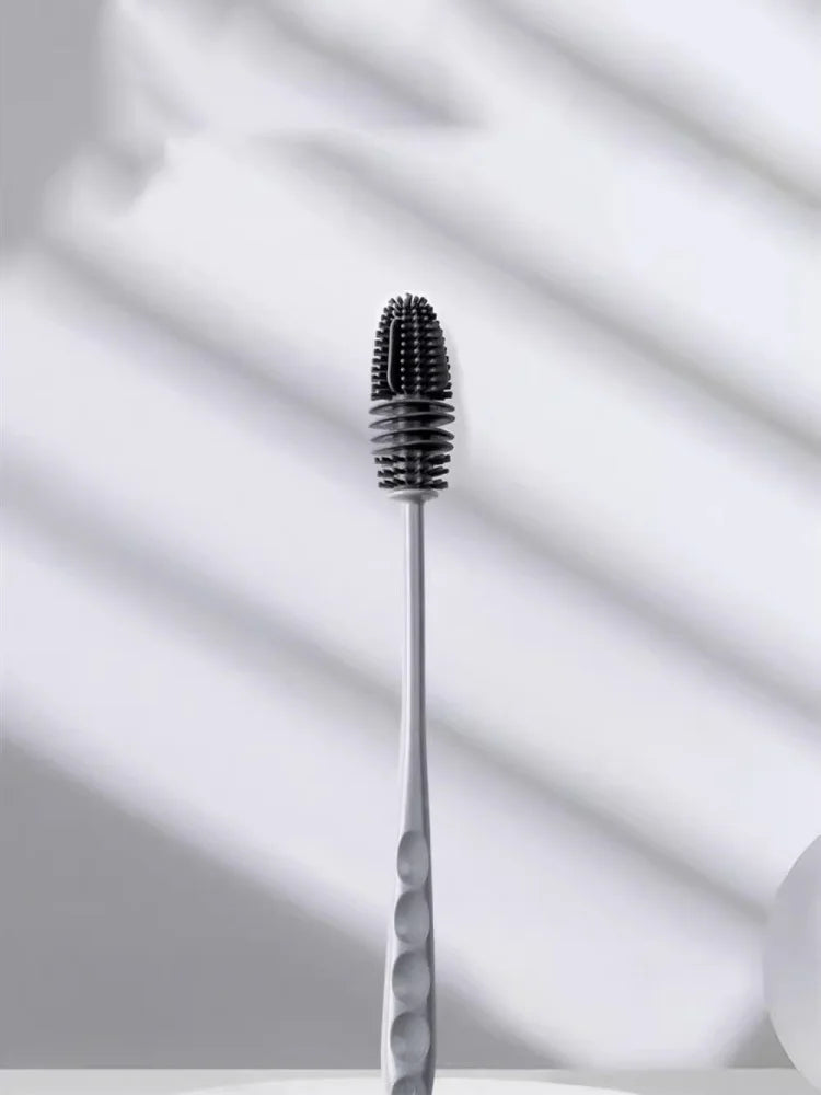 Silicone Cup Brush - Long Handle Glass and Bottle Cleaner