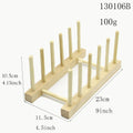 Wooden Dish Drying Rack - Multi-Purpose Plate and Cup Organizer