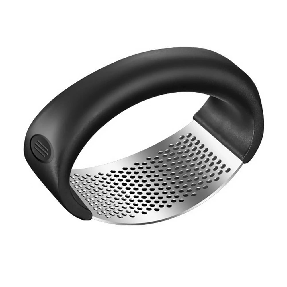 Stainless Steel Garlic Press - Manual Crusher and Chopper