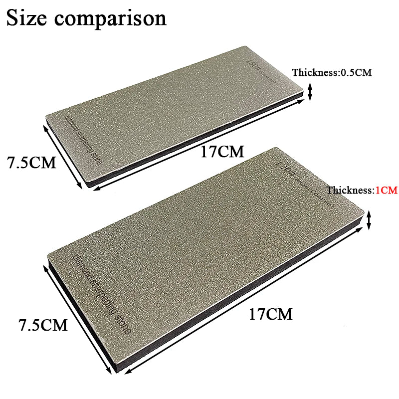 Diamond Knife Sharpening System - 15° Angle with Non-Slip Base