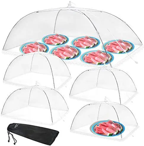 Pop-Up Food Mesh Cover - Foldable Insect-Proof Umbrella