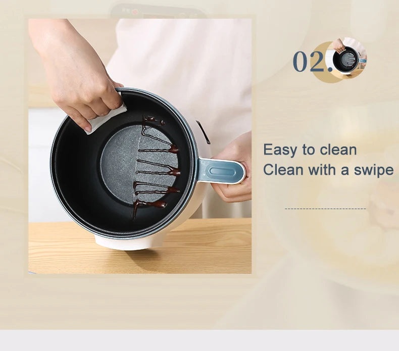 1.7L Electric Rice Cooker - Multi-Function Steamer Pot