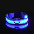 LED Dog Collar — Nylon Glow-in-the-Dark Night Safety Collar