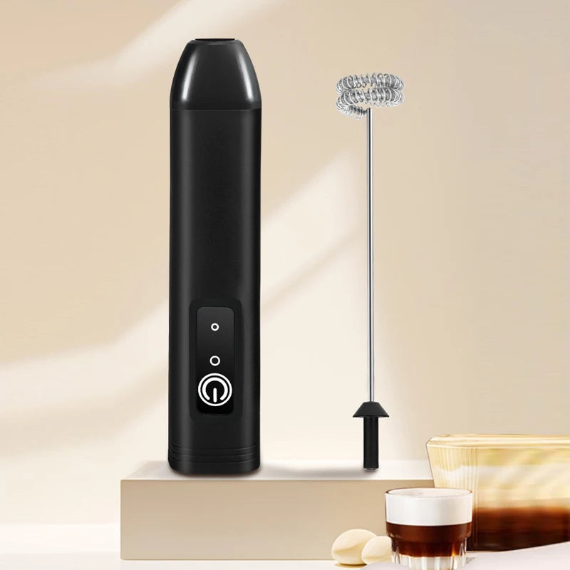 Electric Milk Frother - Handheld Egg Beater and Coffee Foamer