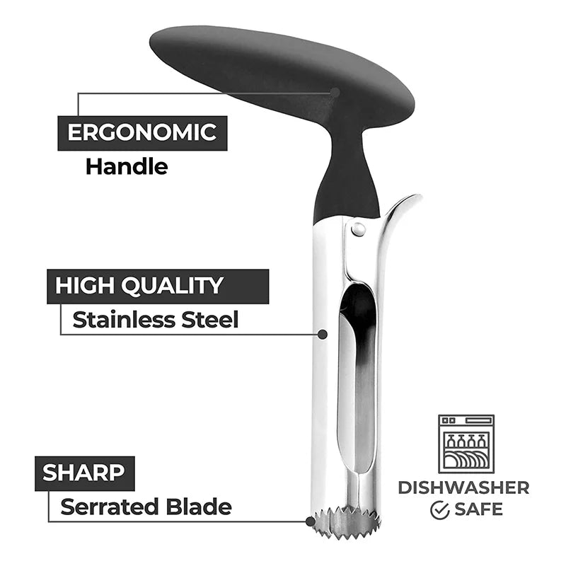 Stainless Steel Apple Corer - Premium Fruit Core Remover