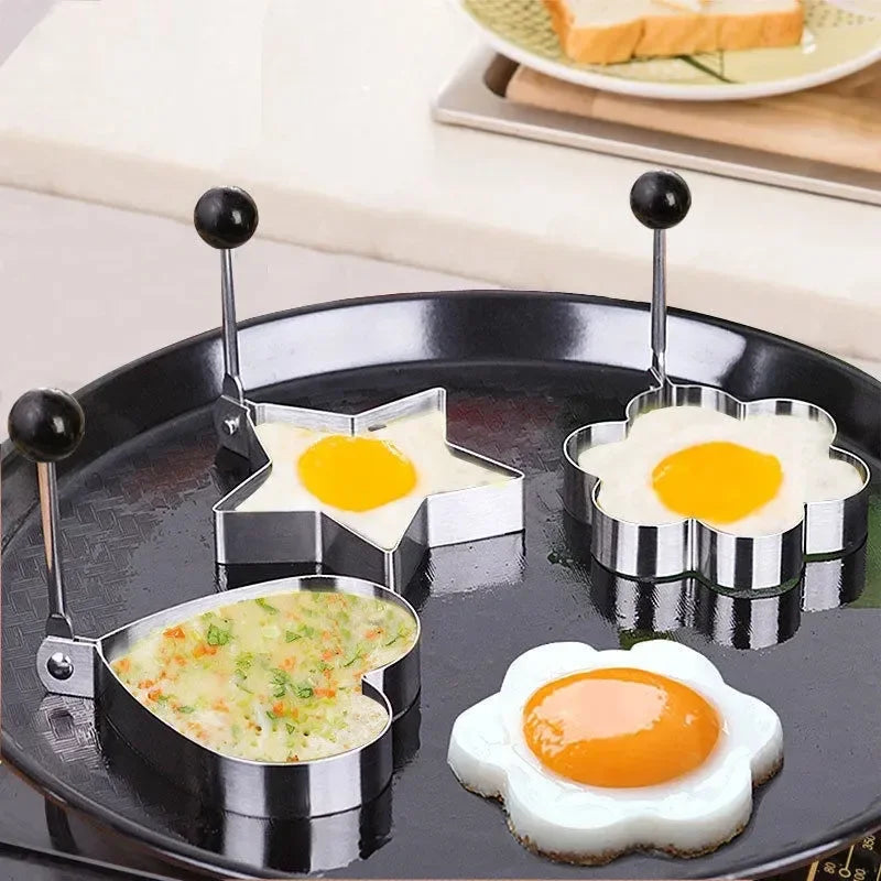 Heart-Shaped Egg Mold - Stainless Steel Pancake Ring