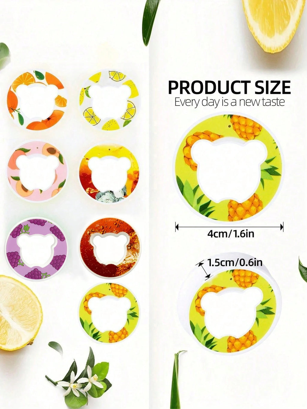 Flavored Water Bottle - 650ml Frosted Black with Scent Pod