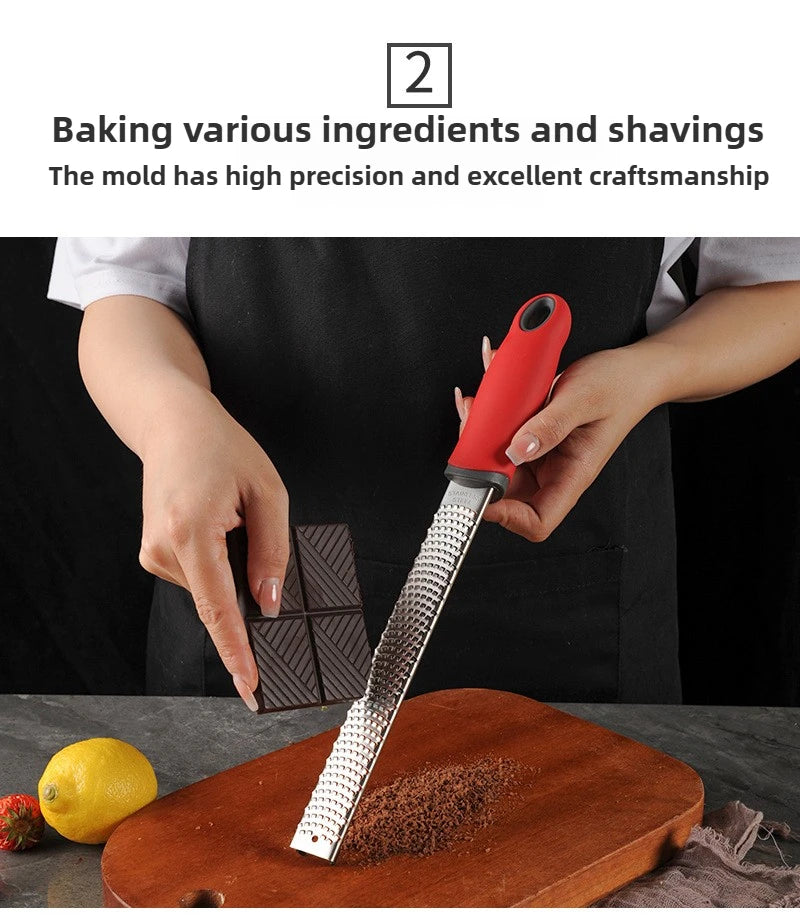 Stainless Steel Grater - Multi-Purpose for Cheese, Chocolate, Lemon