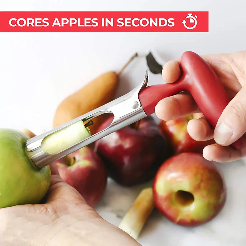 Stainless Steel Apple Corer - Premium Fruit Core Remover