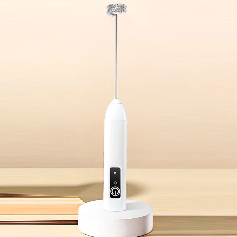 Electric Milk Frother - Handheld Egg Beater and Coffee Foamer
