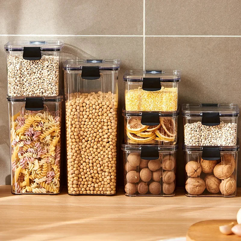 Sealed Storage Jars Set - Large Capacity Kitchen Organizer