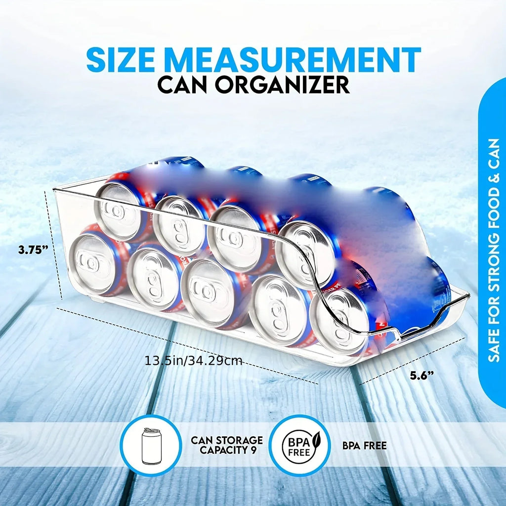 Refrigerator Can Organizer - Soda and Beverage Storage Basket