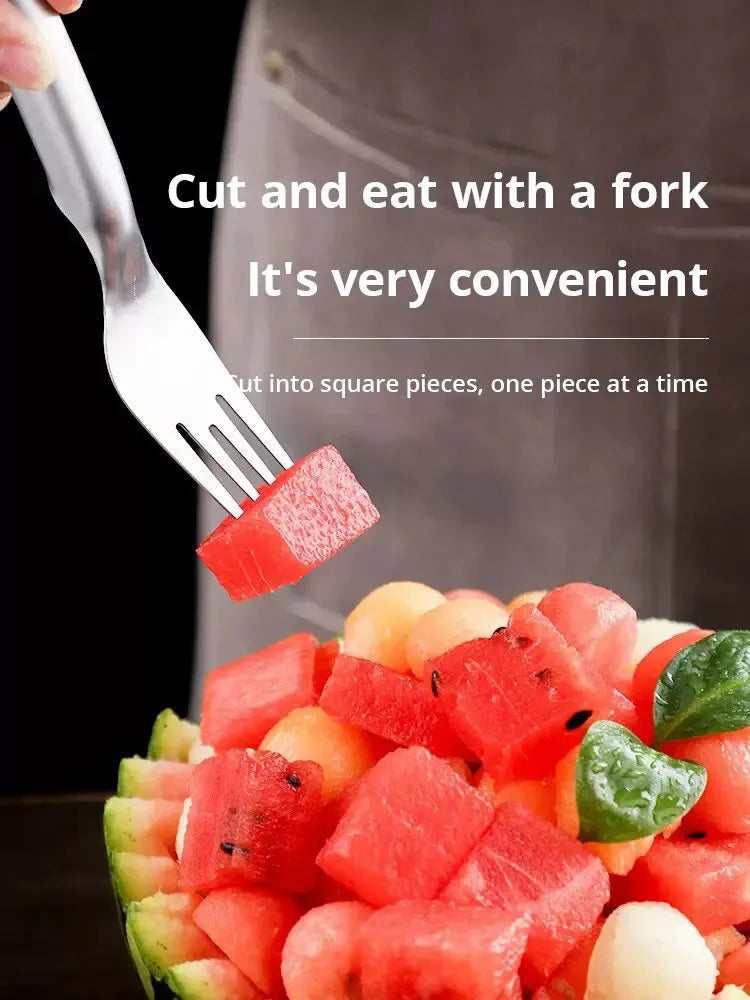 2-in-1 Watermelon Slicer - Portable Fork and Cutter Tool