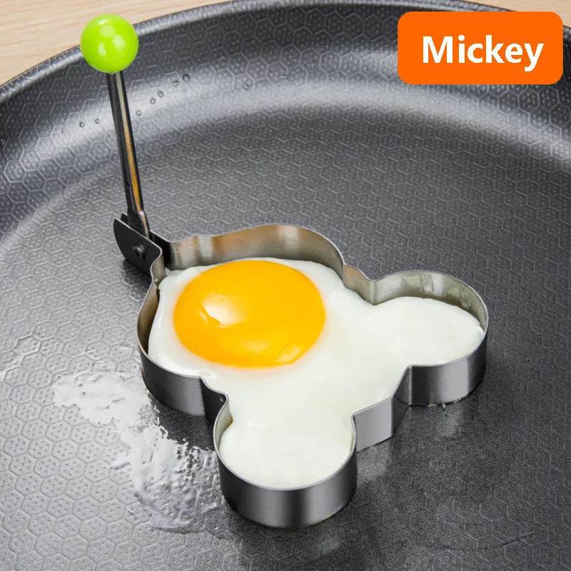 Heart-Shaped Egg Mold - Stainless Steel Pancake Ring