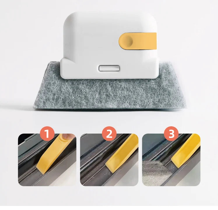 2-in-1 Groove & Window Slot Cleaning Brush
