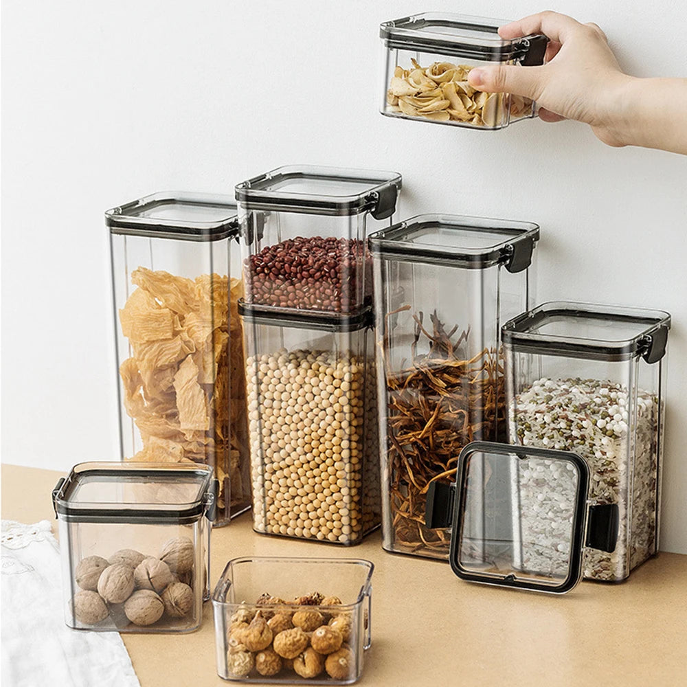Sealed Storage Jars Set - Large Capacity Kitchen Organizer