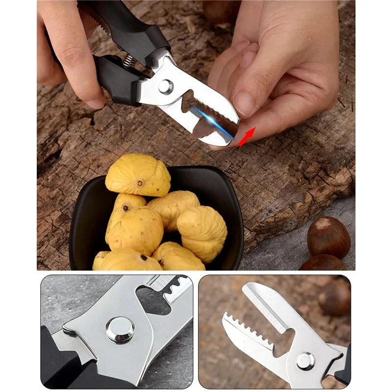 Multipurpose Chestnut Scissors - Shell Peeling and Cutting Tool