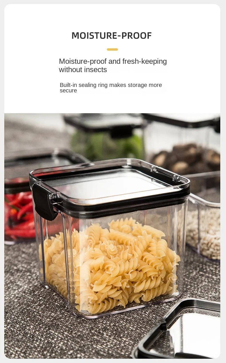 Sealed Storage Jars Set - Large Capacity Kitchen Organizer