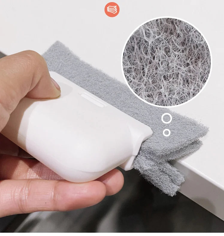 2-in-1 Groove & Window Slot Cleaning Brush