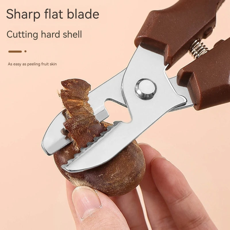 Multipurpose Chestnut Scissors - Shell Peeling and Cutting Tool