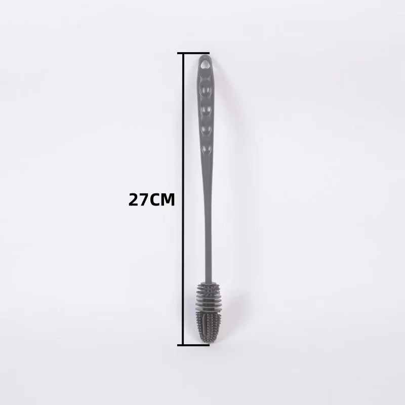 Silicone Cup Brush - Long Handle Glass and Bottle Cleaner