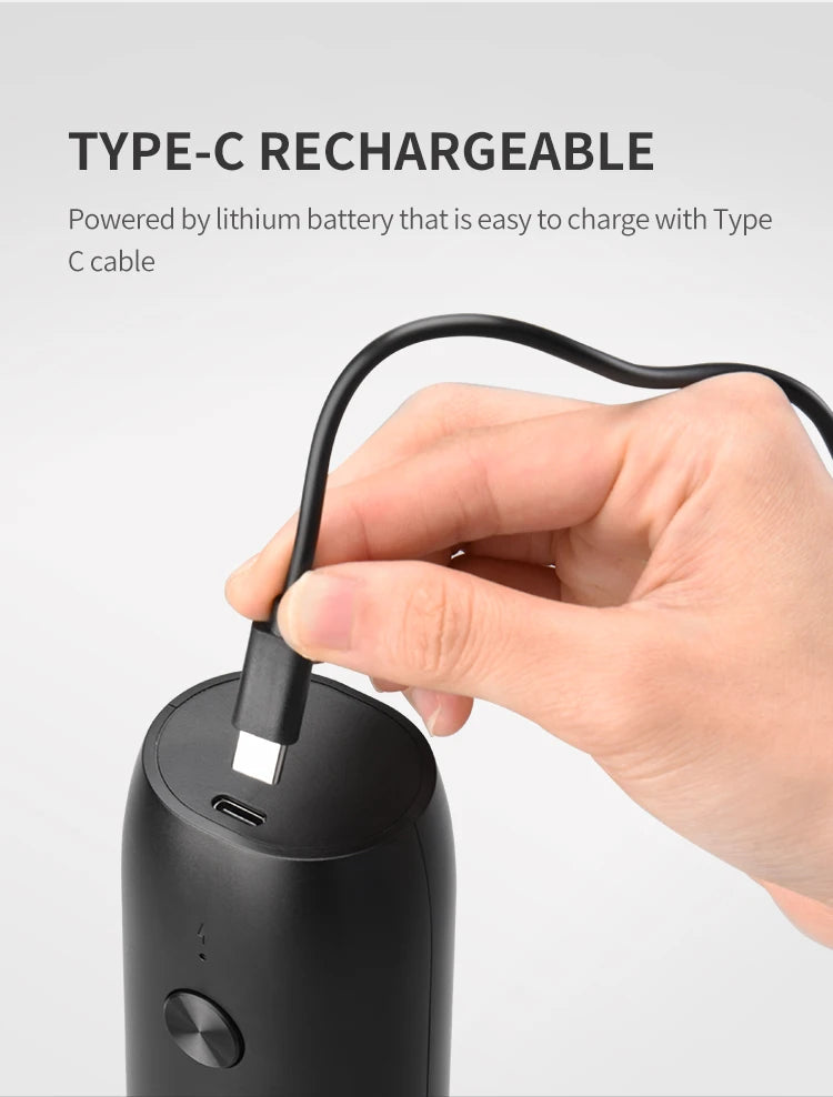 Automatic Pepper Grinder - USB Rechargeable with Adjustable Coarseness