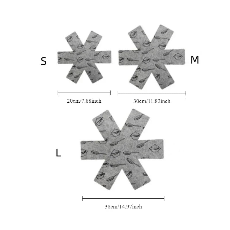 Heat-Resistant Felt Mats - 3PCS Non-Woven Pot Protectors