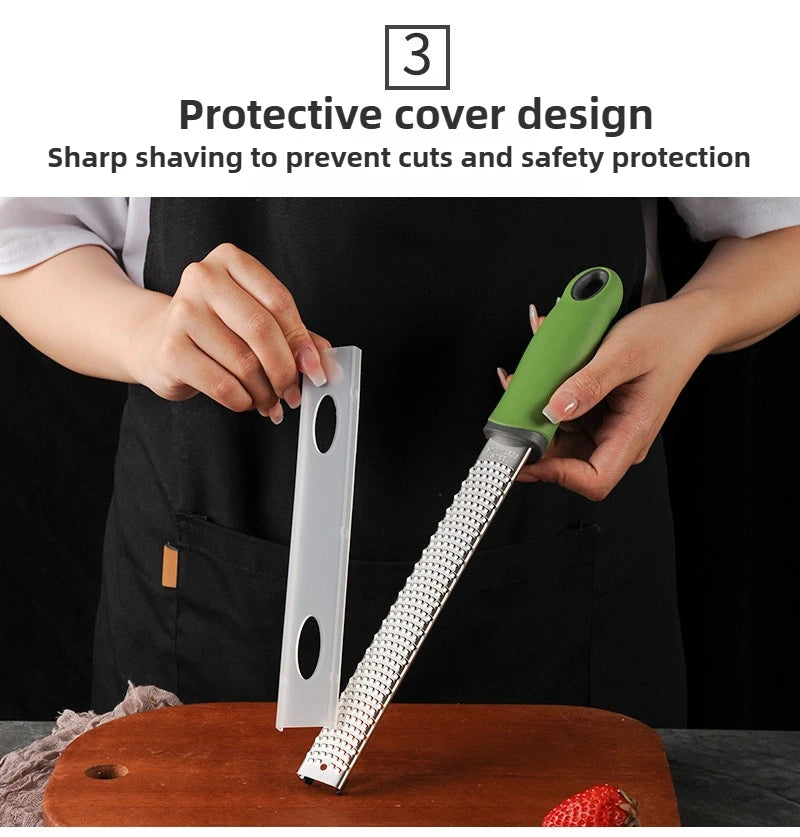 Stainless Steel Grater - Multi-Purpose for Cheese, Chocolate, Lemon