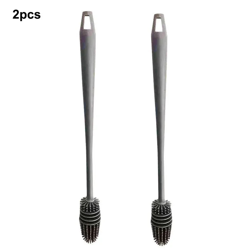 Silicone Cup Brush - Long Handle Glass and Bottle Cleaner