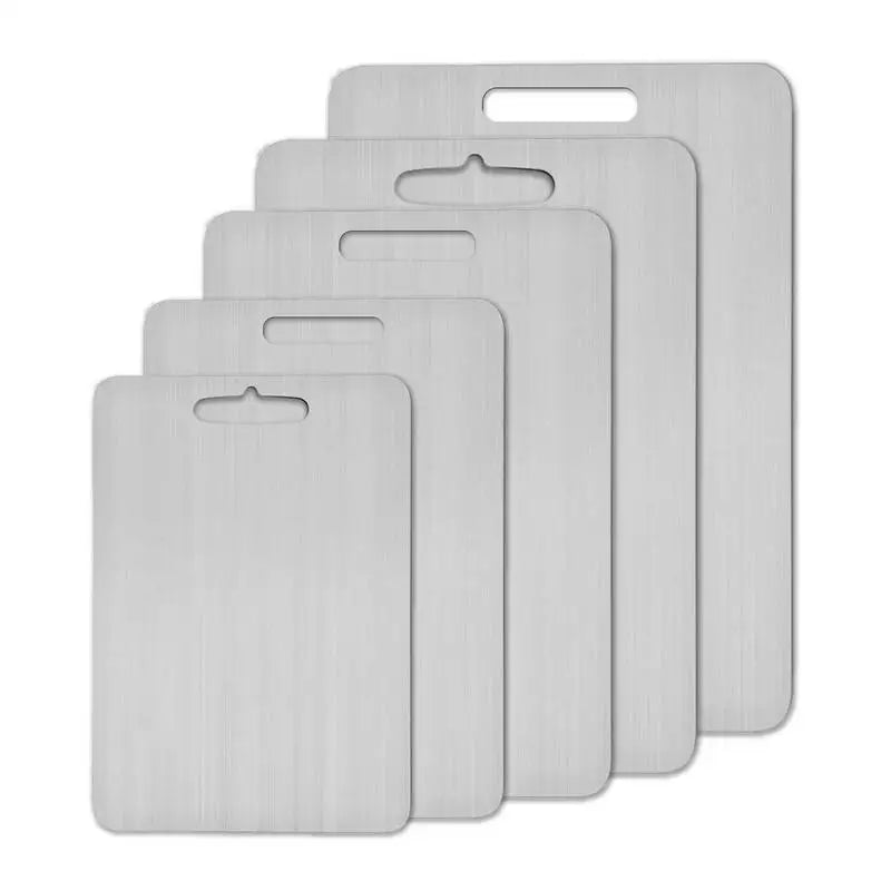 Stainless Steel Cutting Board - 304 Food-Grade Double-Sided