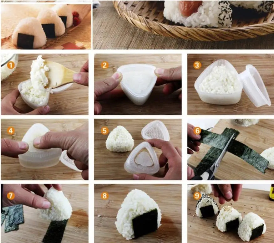 Triangle Sushi Mold - Onigiri Rice Ball Maker Tool