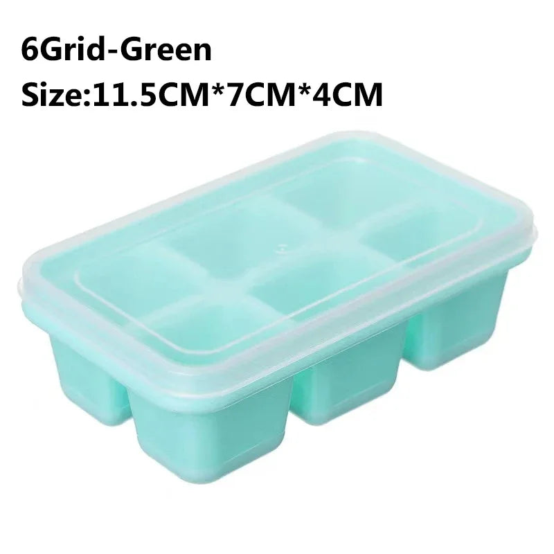 Large Ice Cube Tray - Jumbo Silicone Mold with Multiple Grids