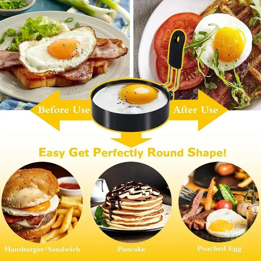 Anti-Scald Egg Frying Ring - Stainless Steel Nonstick Mold