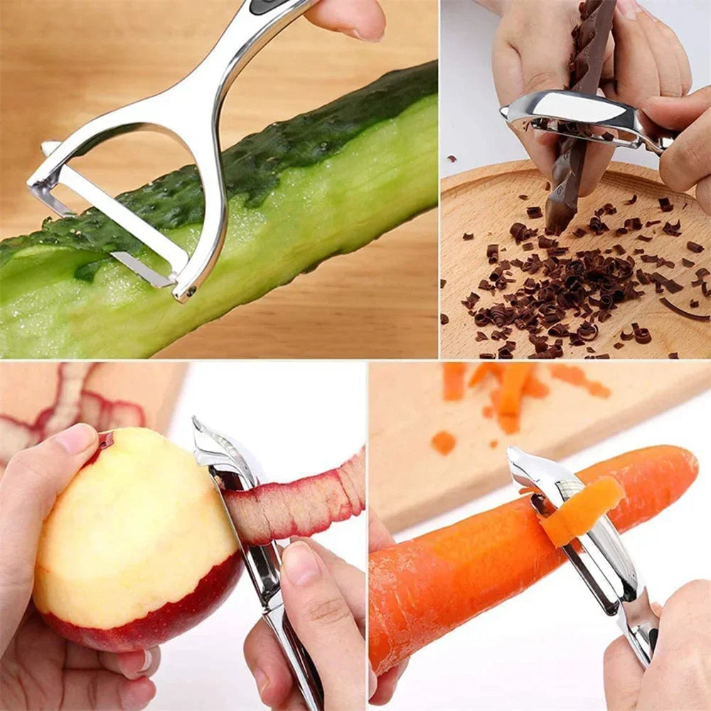 Multi-Function Vegetable Peeler - Stainless Steel Shredder and Grater