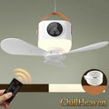 ChillHeaven — Portable Rechargeable Ceiling & Floor Fan with LED Light