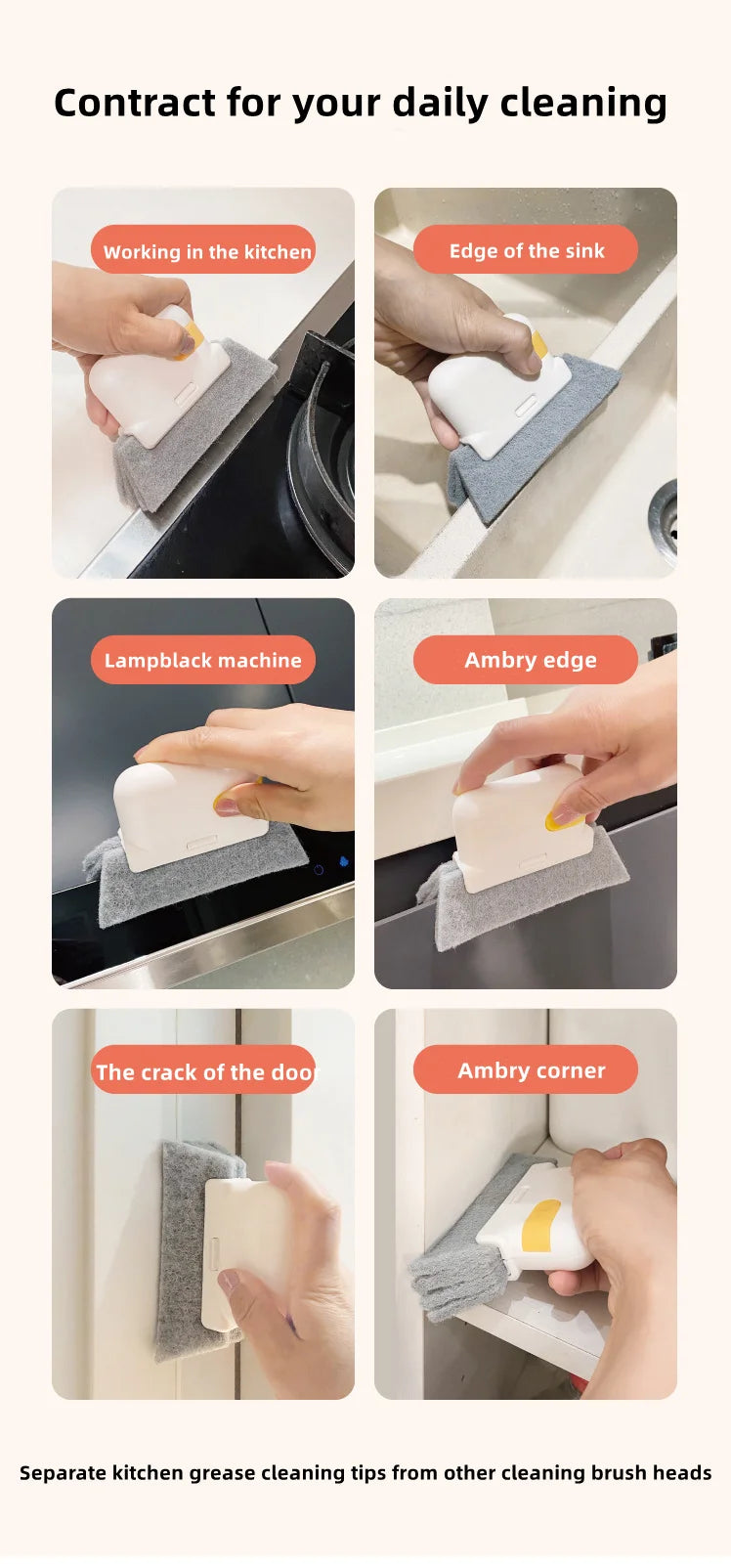 2-in-1 Groove & Window Slot Cleaning Brush