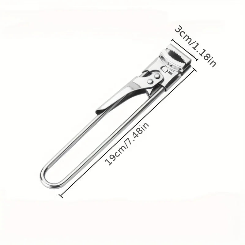 Manual Can Opener - Adjustable Stainless Steel Multi-Function Tool