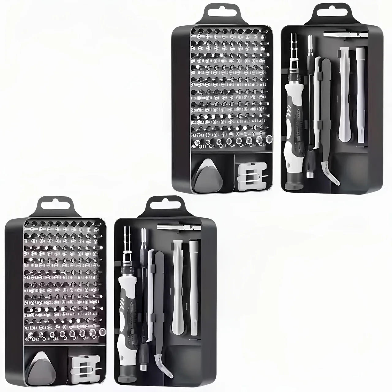 Torqix - 115-in-1 Precision Screwdriver Set with Triangular Head | Anti-Slip Handle for iPhone, Android, Laptop, Watch & Glasses Repair