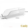Gr8est Canly clear plastic fridge and pantry can organizer basket for soda and beverage storage