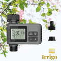 Gr8est Irrigo smart automatic garden water timer with LCD display and hose connectors for outdoor irrigation systems