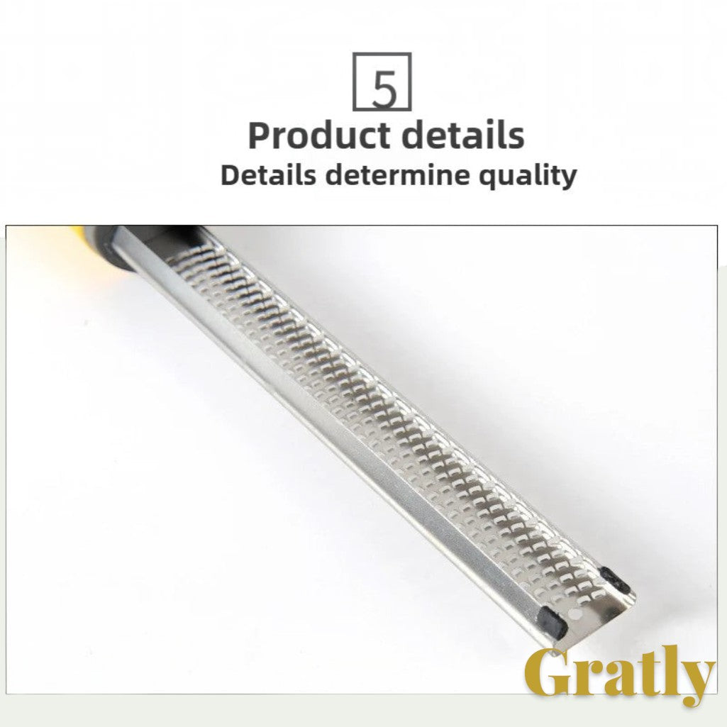 Gr8est stainless steel multi-purpose kitchen grater with sharp blade for cheese, chocolate, and citrus zest