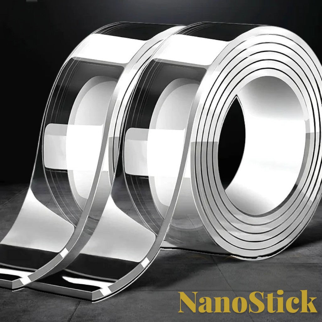Gr8est heavy-duty transparent nano double-sided tape roll for waterproof and traceless mounting