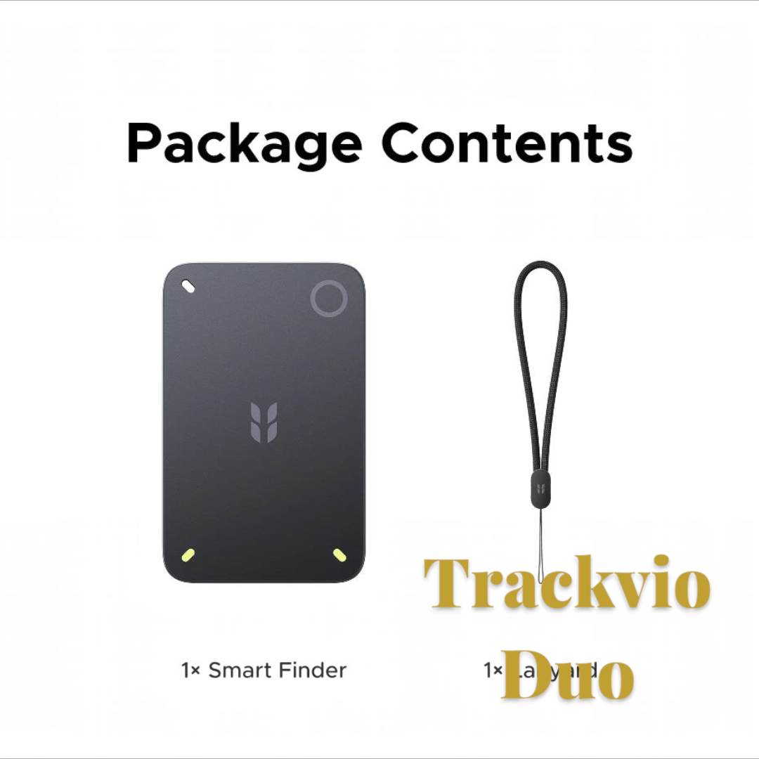 Gr8est UGREEN FineTrack Slim 2 smart item tracker card and lanyard set for Apple Find My and Android Find Hub