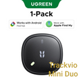 Gr8est UGREEN FineTrack Mini Duo smart item tracker with fluorescent accents and Apple Find My and Android support